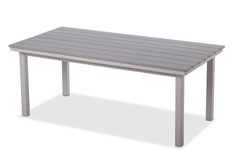 TCTMBR6ML-Telescope Casual-42" x 84" Rectangular Rustic Table Top w/ Parsons Legs - Balcony Height-Pangaea Patio