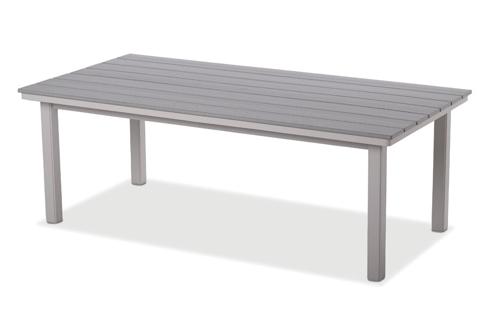 -Telescope Casual-42" x 84" Rectangular Rustic Table Top w/ Parsons Legs - Dining Height-Pangaea Patio