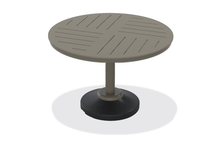 TCTM83P5-Telescope Casual-48" Round MGP Table Top w/ 120LB Pedestal Base - Balcony Height-Pangaea Patio