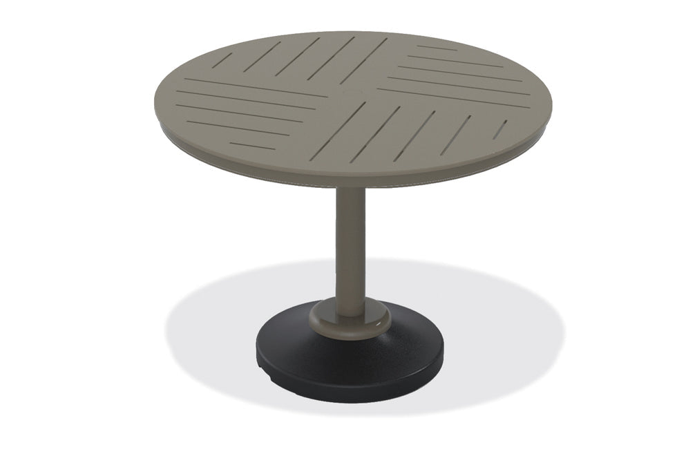 -Telescope Casual-48" Round MGP Table Top w/ 120LB Pedestal Base - Bar Height-Pangaea Patio