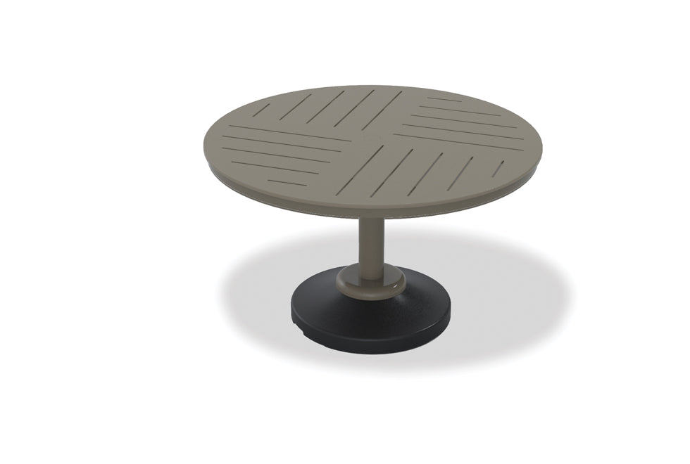 -Telescope Casual-48" Round MGP Table Top w/ 120LB Pedestal Base - Dining Height-Pangaea Patio