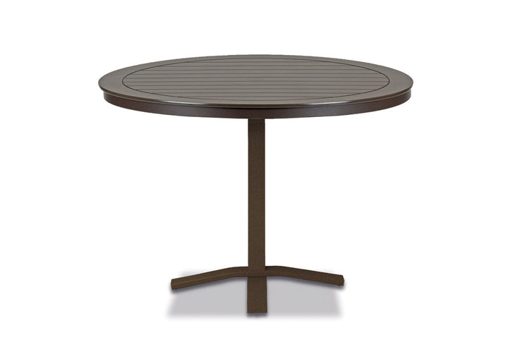 TCTM83X2-Telescope Casual-48" Round MGP Table Top w/ Pedestal Base - Balcony Height-Pangaea Patio