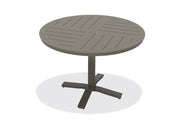 -Telescope Casual-48" Round MGP Table Top w/ Pedestal Base - Balcony Height-Pangaea Patio