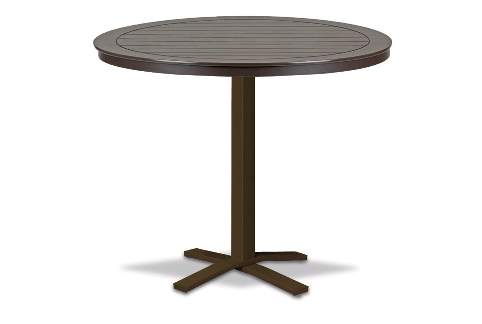 -Telescope Casual-48" Round MGP Table Top w/ Pedestal Base - Bar Height-Pangaea Patio