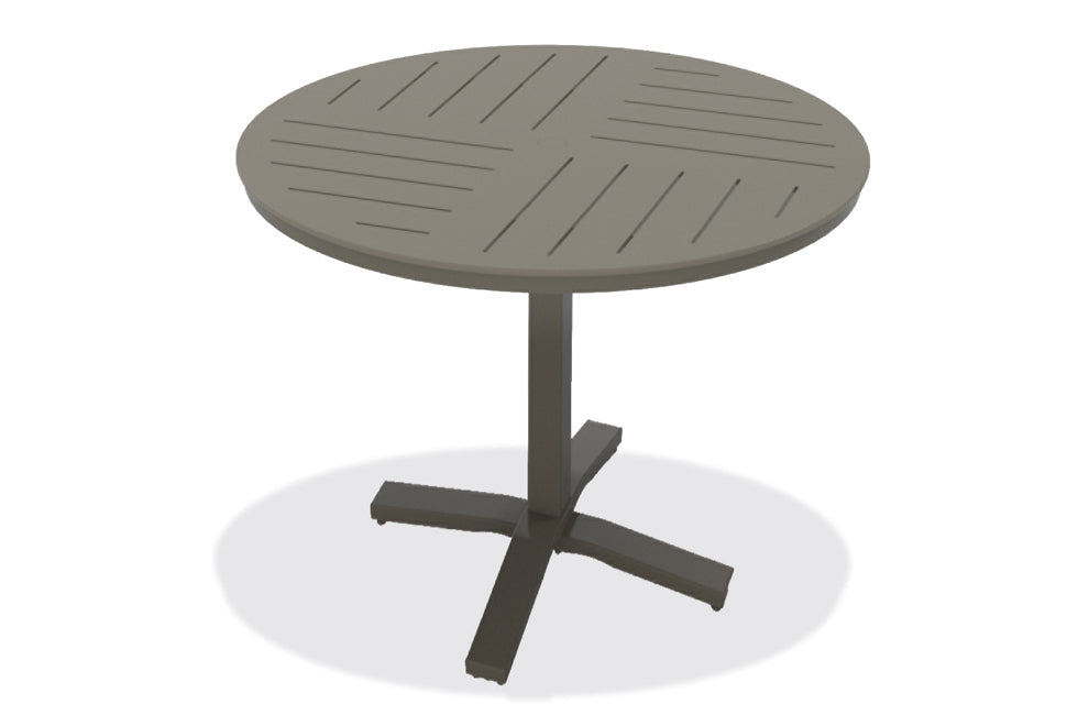 TCTM84X2-Telescope Casual-48" Round MGP Table Top w/ Pedestal Base - Bar Height-Pangaea Patio