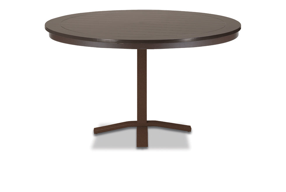 -Telescope Casual-48" Round MGP Table Top w/ Pedestal Base - Dining Height-Pangaea Patio