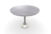 -Telescope Casual-48" Round Rustic Table Top w/ 120LB Pedestal Base - Balcony Height-Pangaea Patio
