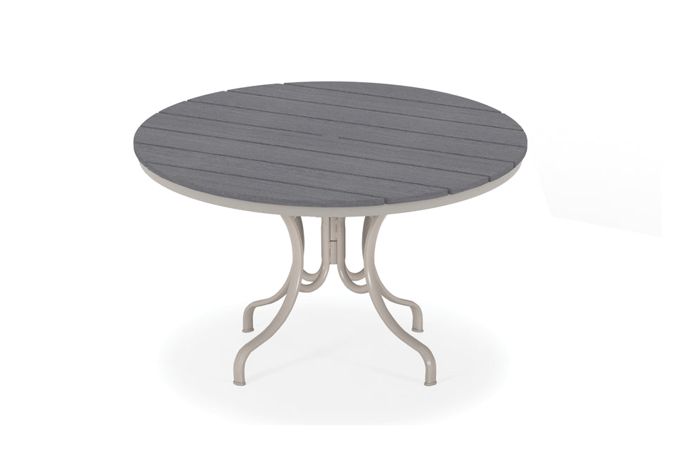 TCTM8R228-Telescope Casual-48" Round Rustic Table Top w/ Deluxe Standard Legs-Pangaea Patio