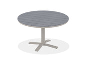 -Telescope Casual-48" Round Rustic Table Top w/ Pedestal Base - Dining Height-Pangaea Patio