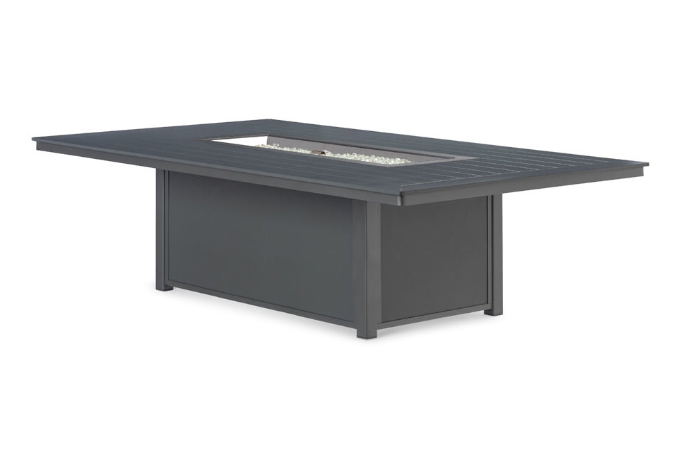 TC6F4-Telescope Casual-48" x 84" Rectangular Chat Height Fire Table-Pangaea Patio