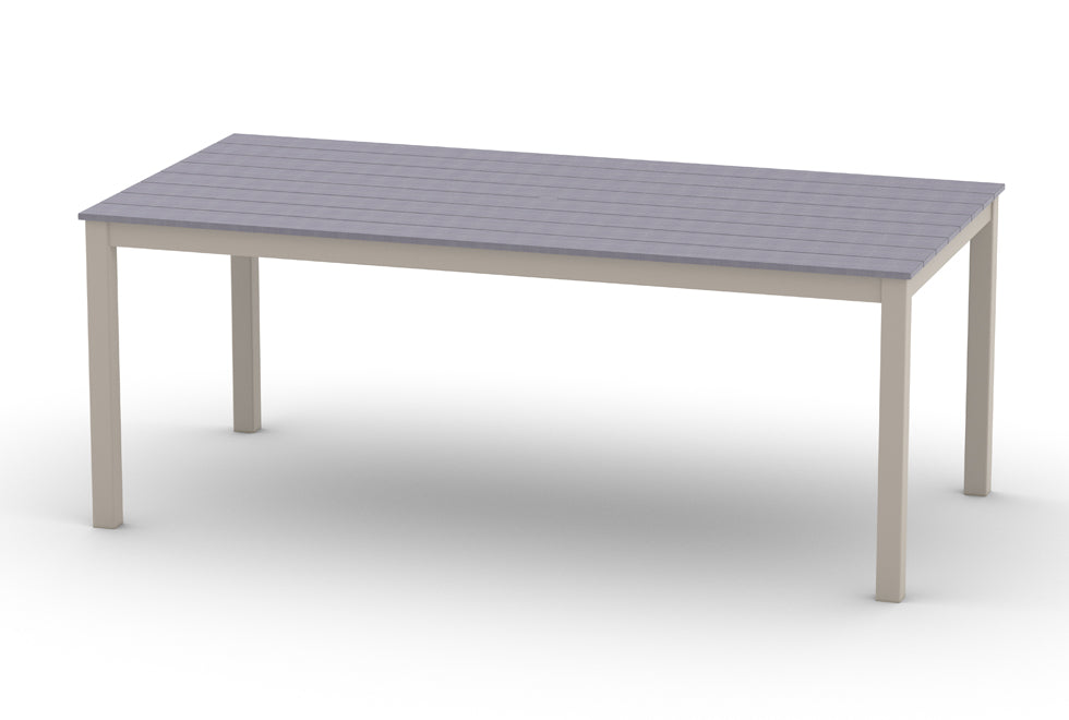 TCTMKR6ML-Telescope Casual-48" x 96" Rectangular Rustic Table Top w/ Parsons Legs - Balcony Height-Pangaea Patio