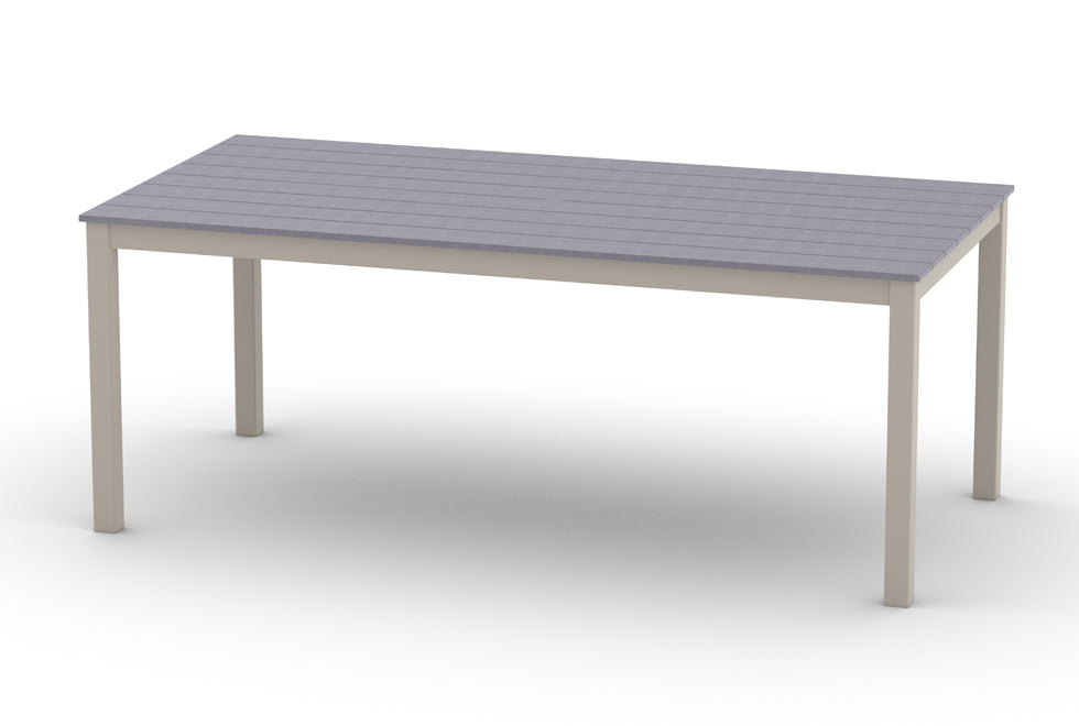 -Telescope Casual-48" x 96" Rectangular Rustic Table Top w/ Parsons Legs - Balcony Height-Pangaea Patio