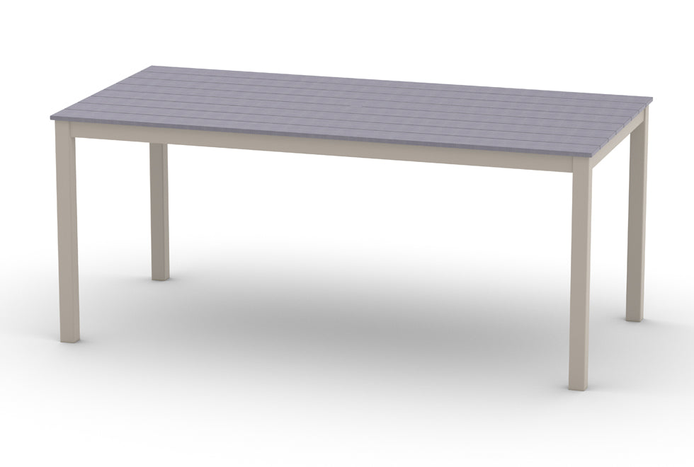 TCTMKR7ML-Telescope Casual-48" x 96" Rectangular Rustic Table Top w/ Parsons Legs - Bar Height-Pangaea Patio