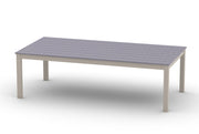 -Telescope Casual-48" x 96" Rectangular Rustic Table Top w/ Parsons Legs - Dining Height-Pangaea Patio