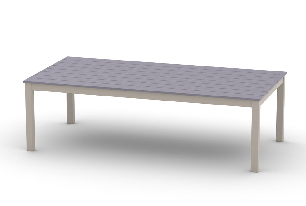 -Telescope Casual-48" x 96" Rectangular Rustic Table Top w/ Parsons Legs - Dining Height-Pangaea Patio