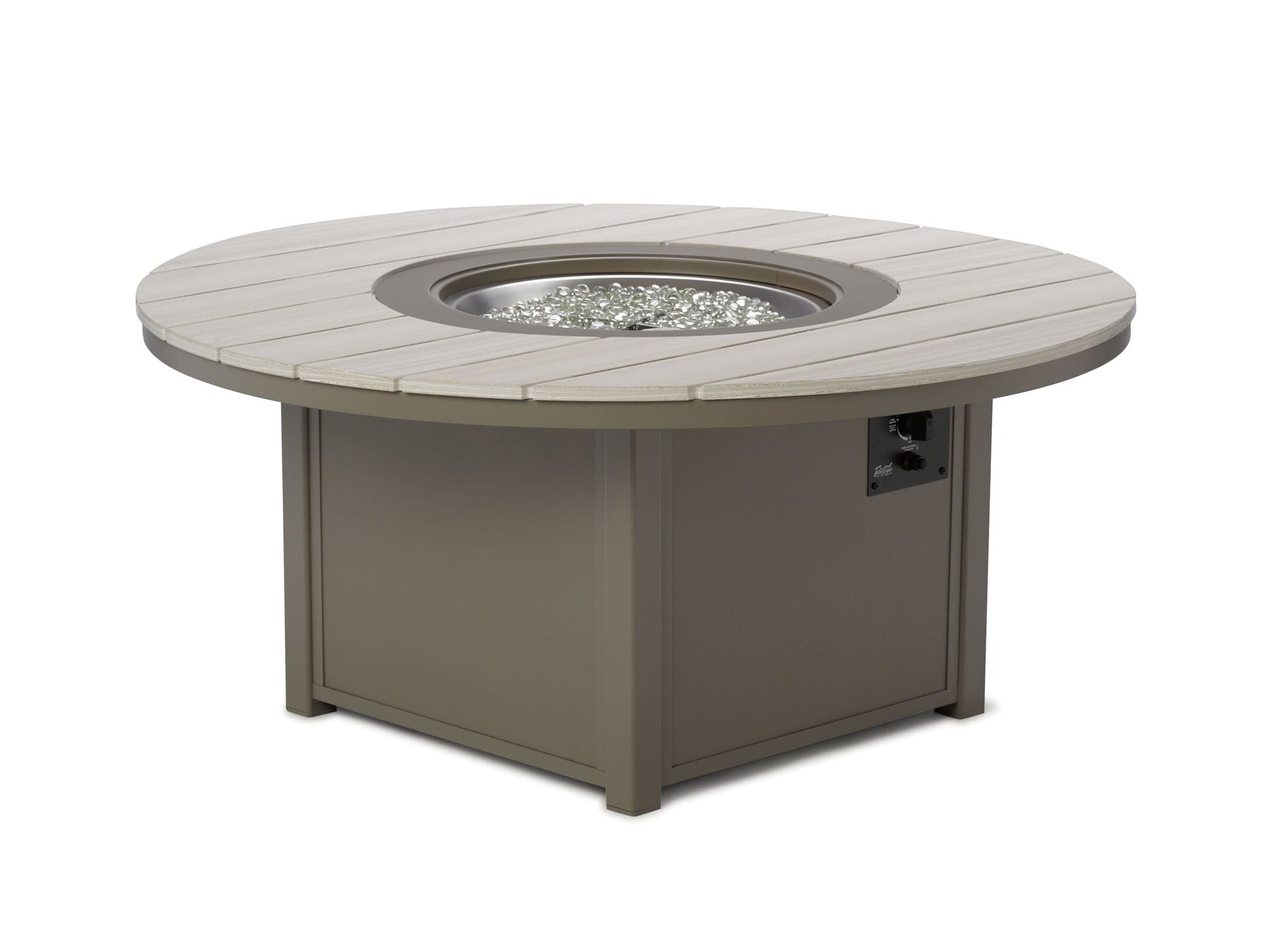 -Telescope Casual-54" Round Chat Height Rustic Fire Table-Pangaea Patio