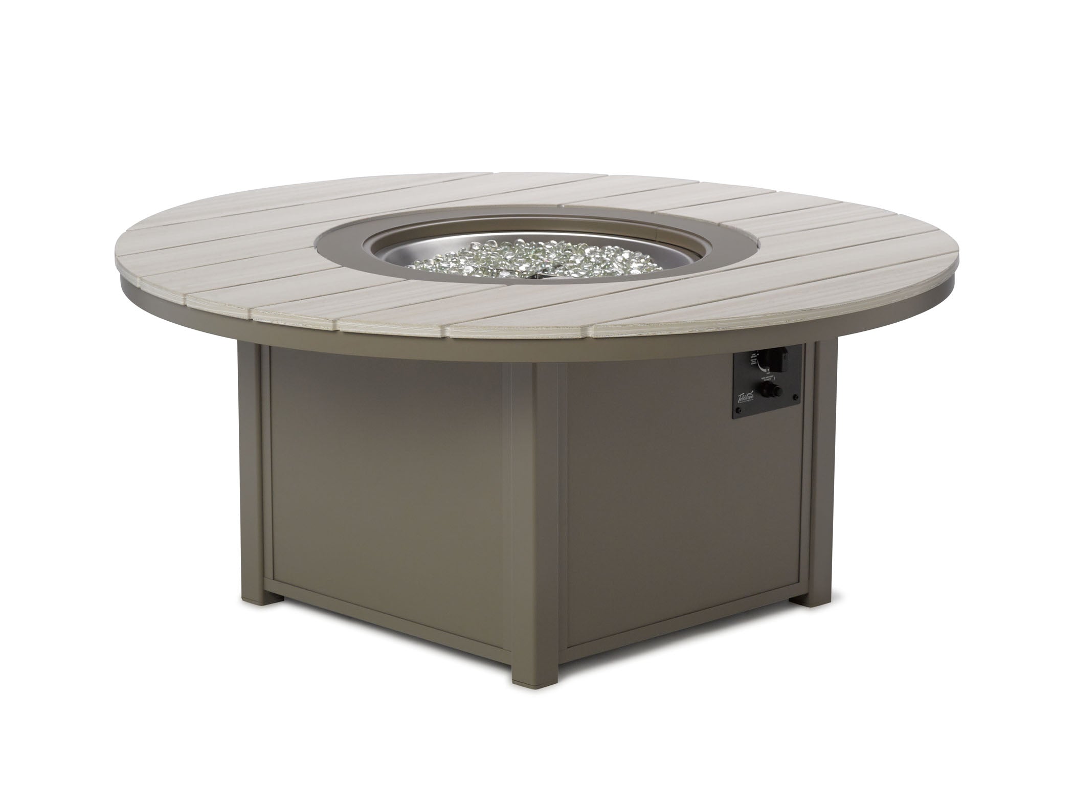 -Telescope Casual-54" Round Chat Height Rustic Fire Table-Pangaea Patio