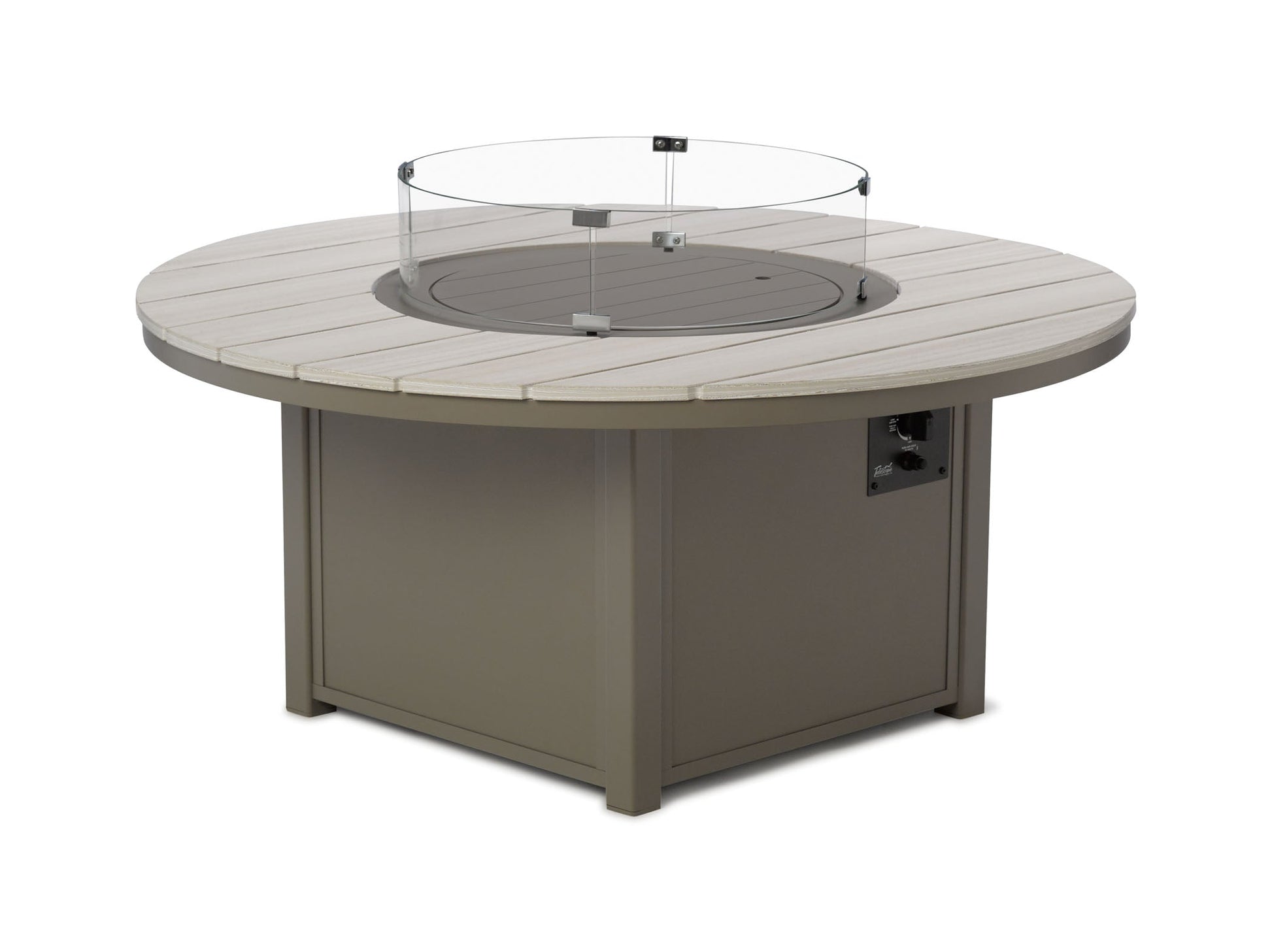 -Telescope Casual-54" Round Chat Height Rustic Fire Table-Pangaea Patio