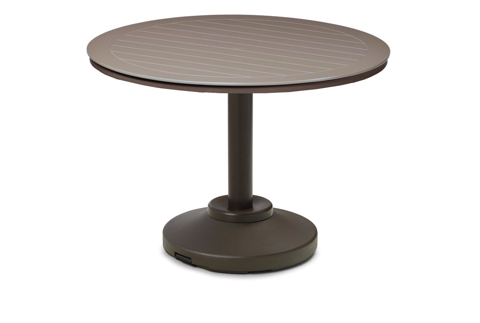 -Telescope Casual-54" Round MGP Table Top w/ 120LB Pedestal Base - Dining Height-Pangaea Patio