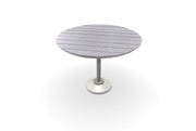 -Telescope Casual-54" Round Rustic Table Top w/ 120LB Pedestal Base - Balcony Height-Pangaea Patio
