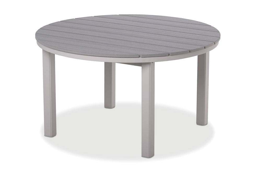 TCT02R385-Telescope Casual-54" Round Rustic Table Top w/ Parsons Legs - Dining Height-Pangaea Patio