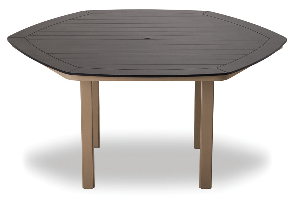 -Telescope Casual-62" Hexagonal MGP Table Top w/ Parsons Legs - Balcony Height-Pangaea Patio