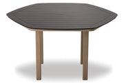 -Telescope Casual-62" Hexagonal MGP Table Top w/ Parsons Legs - Bar Height-Pangaea Patio