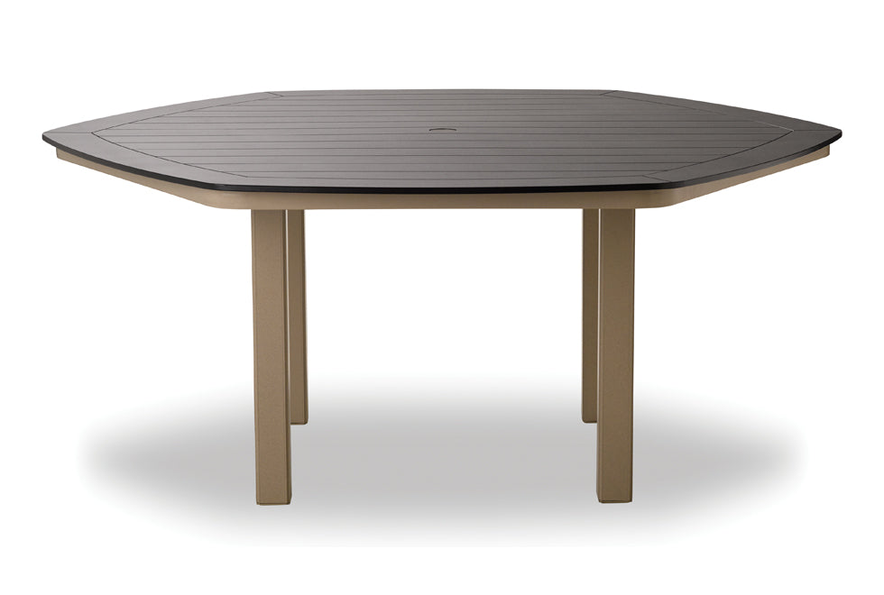 -Telescope Casual-62" Hexagonal MGP Table Top w/ Parsons Legs - Dining Height-Pangaea Patio