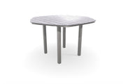 -Telescope Casual-62" Hexagonal Rustic Table Top w/ Parsons Legs - Bar Height-Pangaea Patio