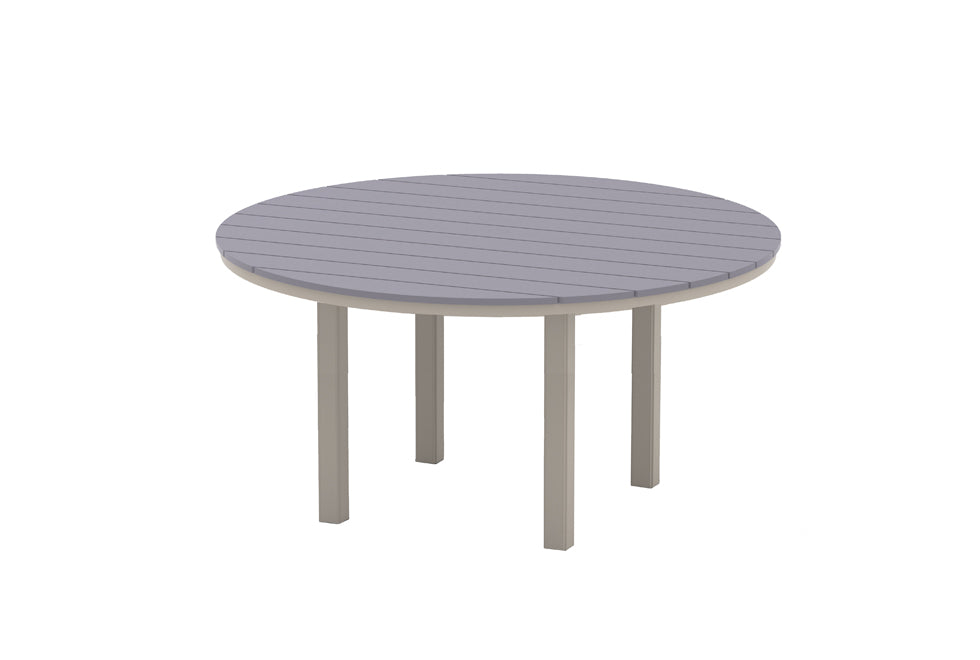 TCTM4R3M0-Telescope Casual-64" Round Rustic Table Top w/ Parsons Legs - Balcony Height-Pangaea Patio