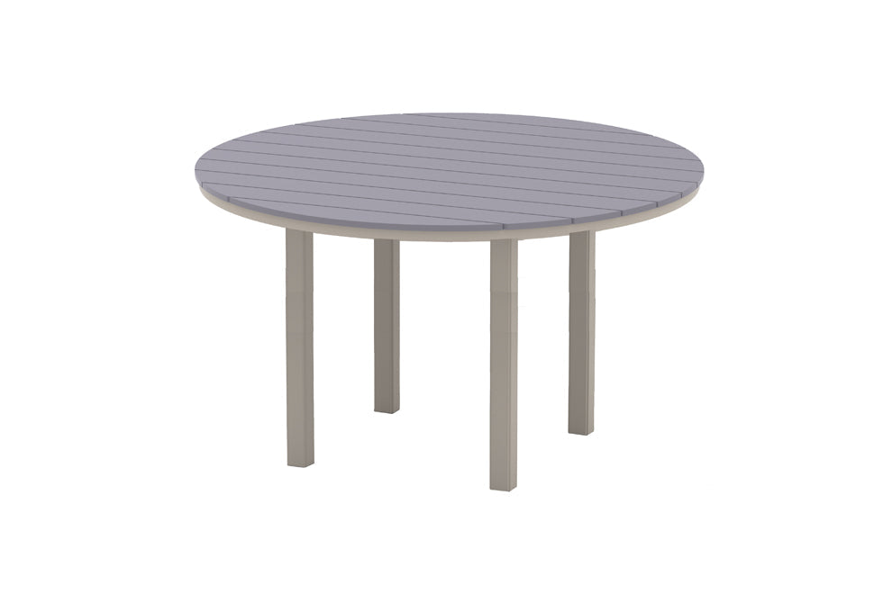 TCTM4R4M0-Telescope Casual-64" Round Rustic Table Top w/ Parsons Legs - Bar Height-Pangaea Patio