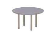 -Telescope Casual-64" Round Rustic Table Top w/ Parsons Legs - Bar Height-Pangaea Patio