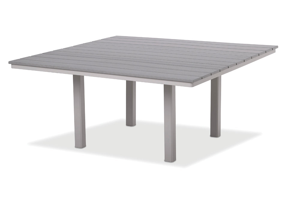 -Telescope Casual-64" Square Rustic Table Top w/ Parsons Legs - Dining Height-Pangaea Patio