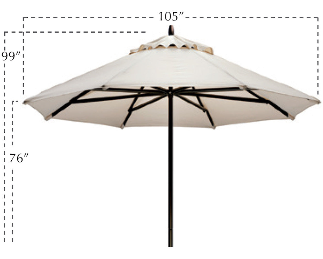 -Telescope Casual-9' Commercial Market Umbrella-Pangaea Patio