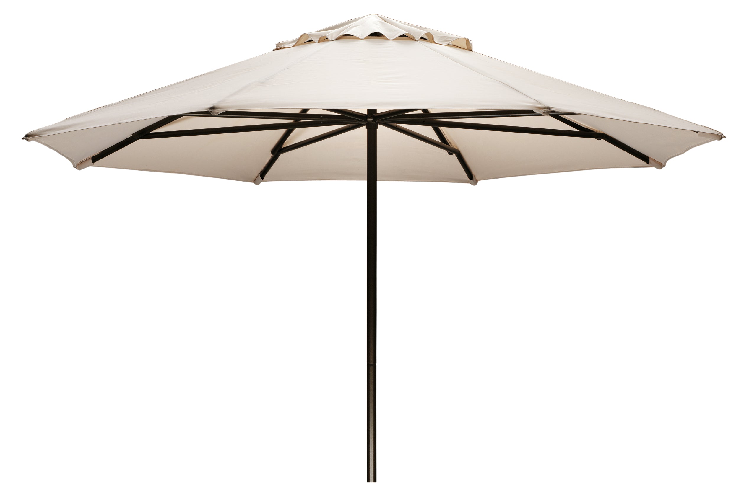Telescope Casual 9' Commercial Market Umbrella Frame Finish: Textured Beachwood, Fabric: Decade