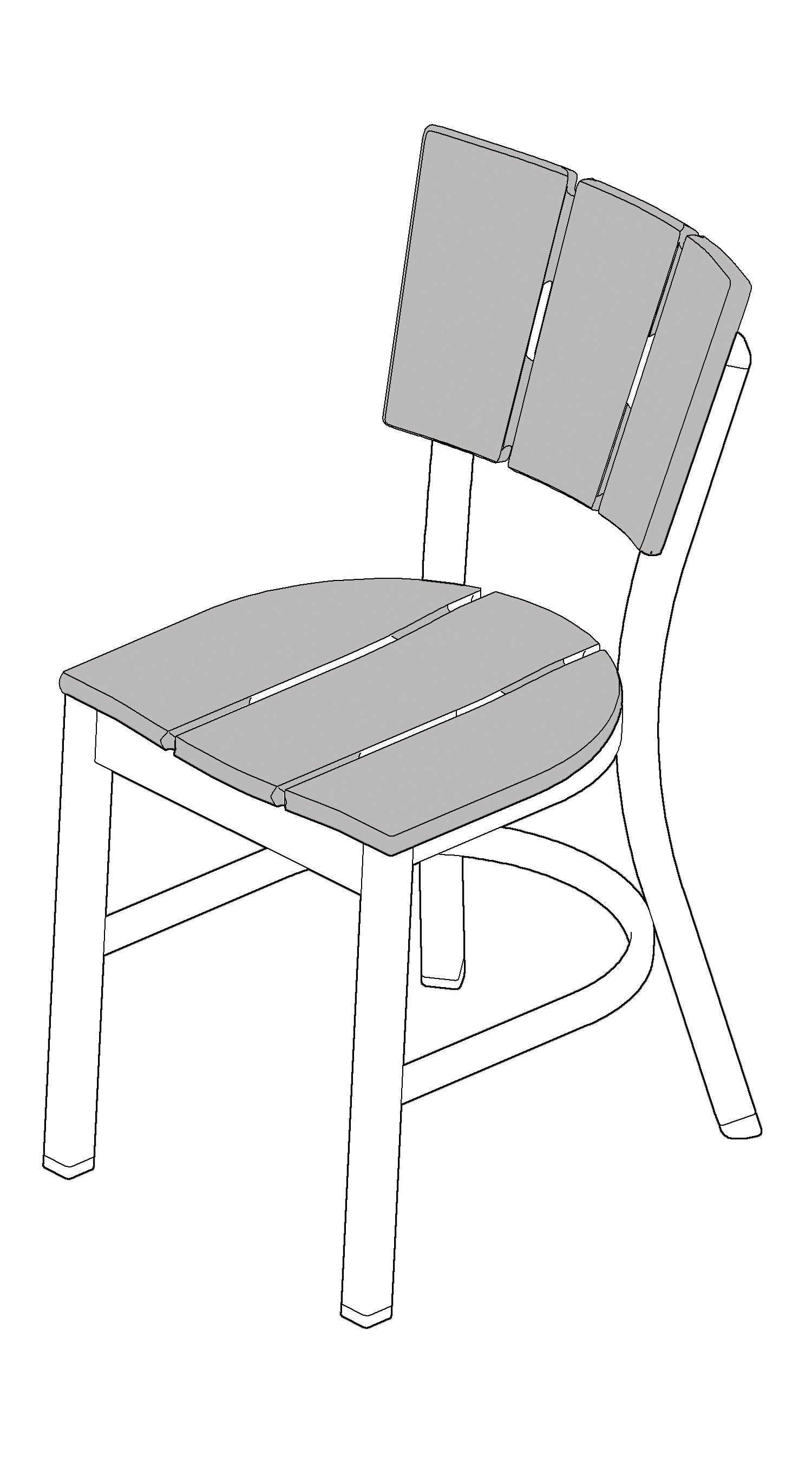 -Telescope Casual-Avant Armless Bistro Chair-Pangaea Patio