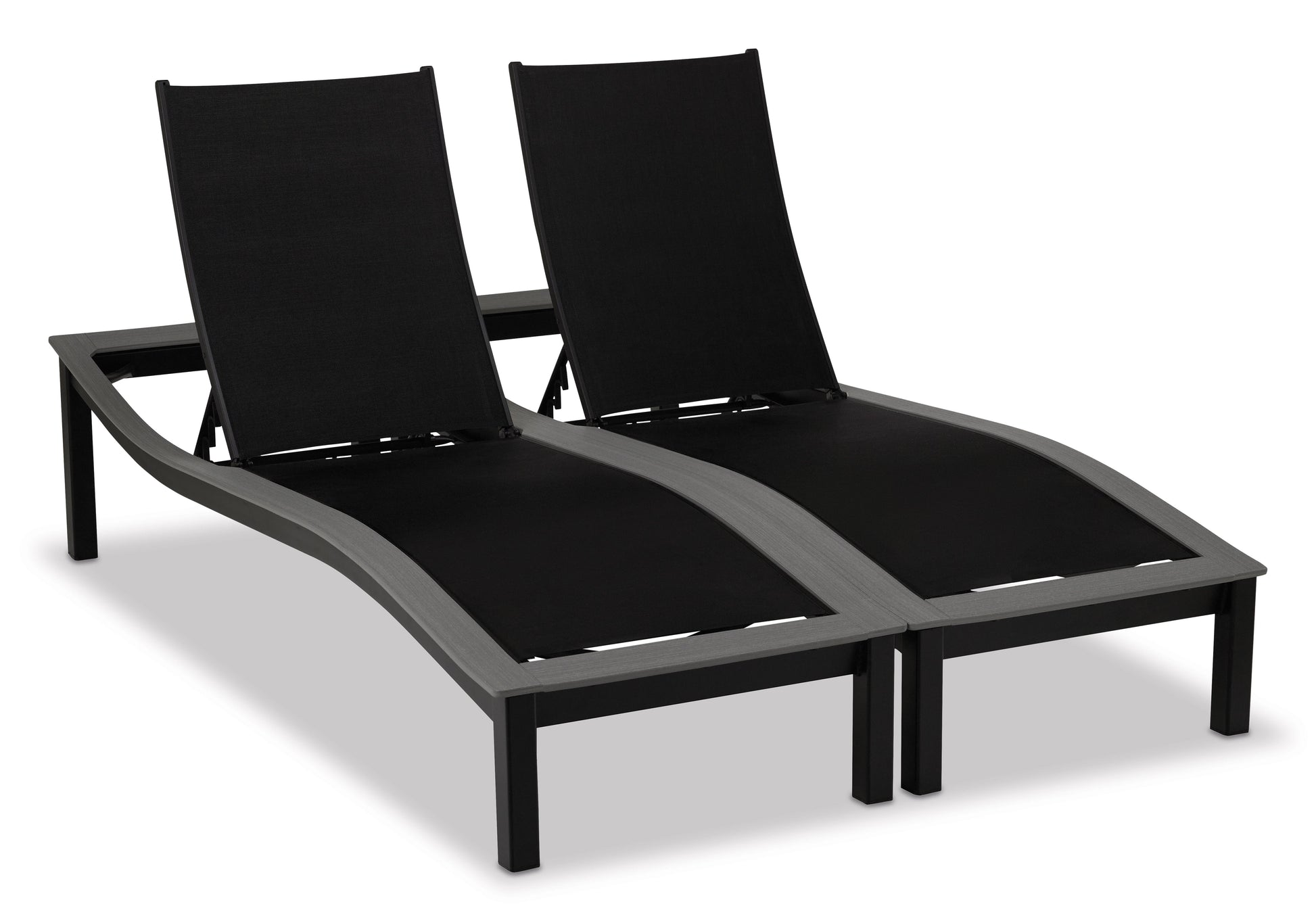 -Telescope Casual-Bazza Sling Add-on Chaise Connector Kit (Set of 2)-Pangaea Patio