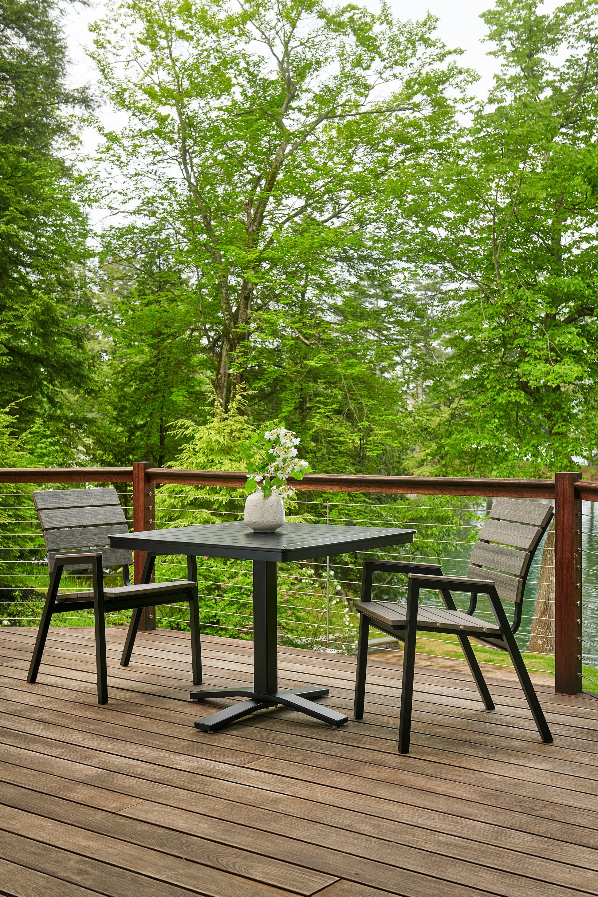 -Telescope Casual-Bazza Sling Swivel Rocker Dining Chair-Pangaea Patio