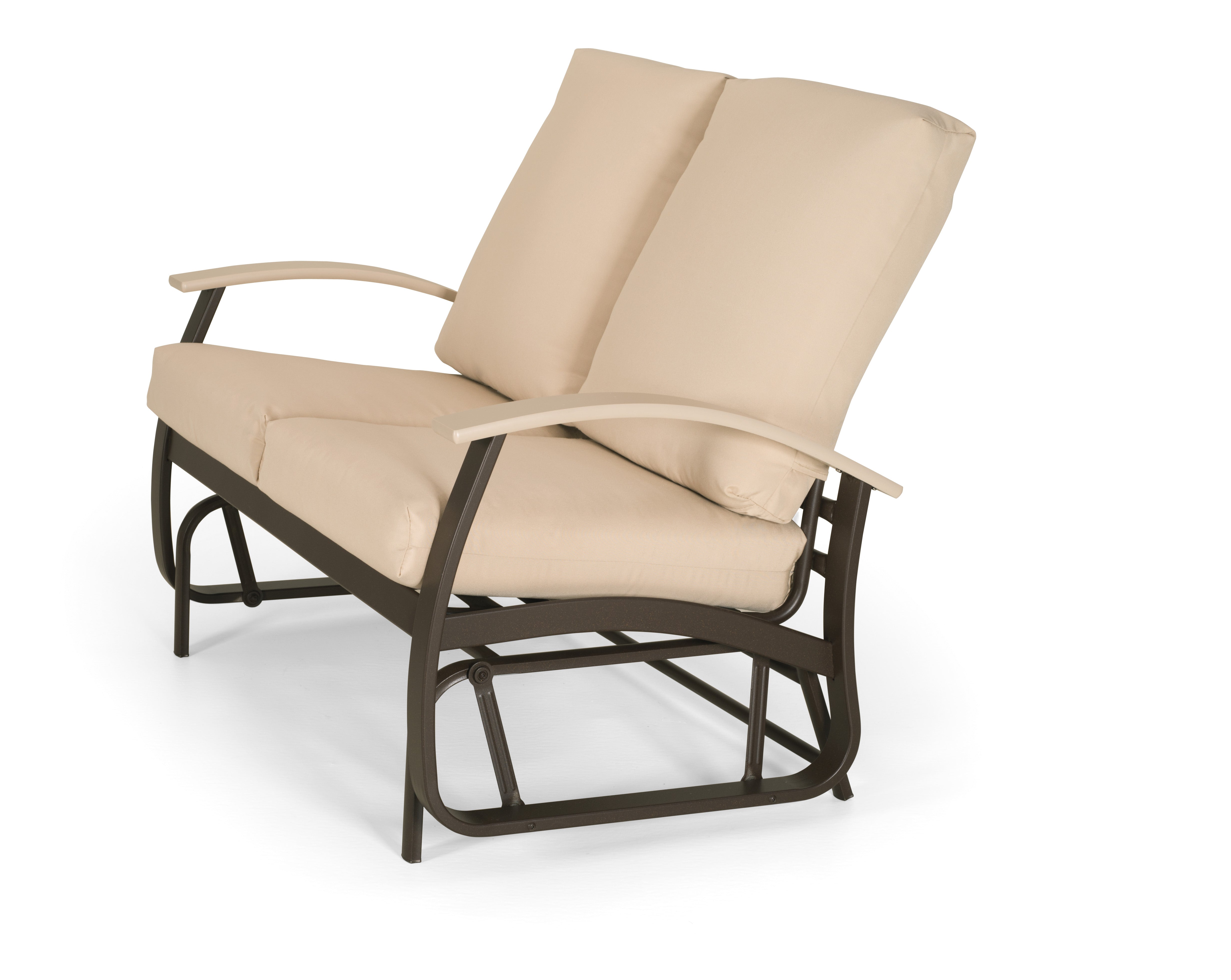 -Telescope Casual-Belle Isle Cushion Loveseat Glider-Pangaea Patio