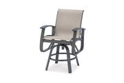-Telescope Casual-Belle Isle Sling Bar Swivel Chair-Pangaea Patio