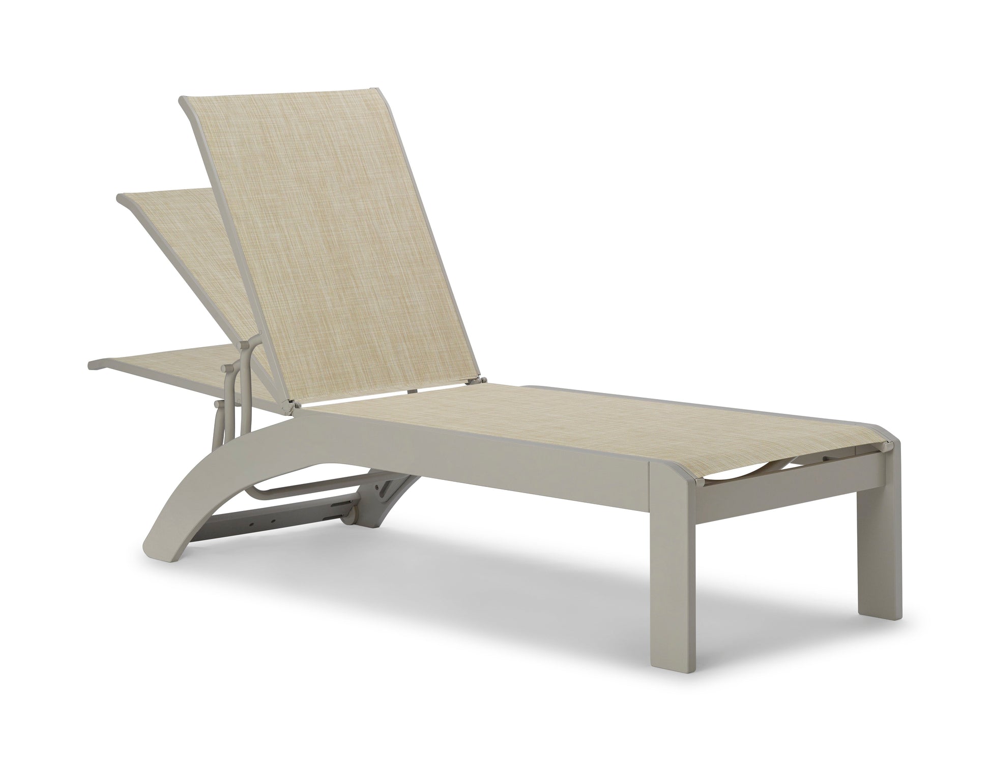 -Telescope Casual-Dune Sling Armless Chaise w/ Wheels-Pangaea Patio