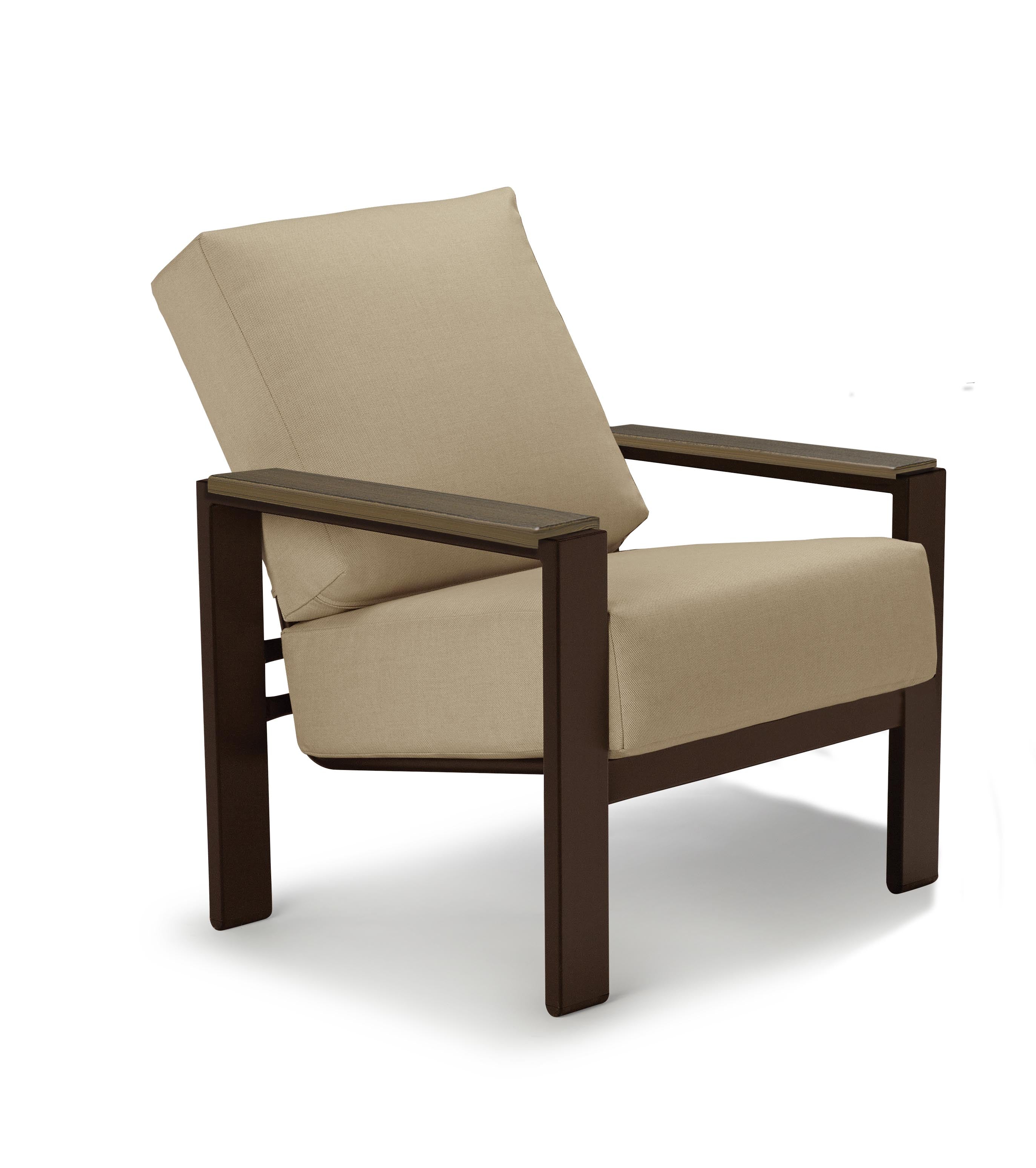 -Telescope Casual-Larssen Cushion Arm Chair w/ Arm Accents-Pangaea Patio