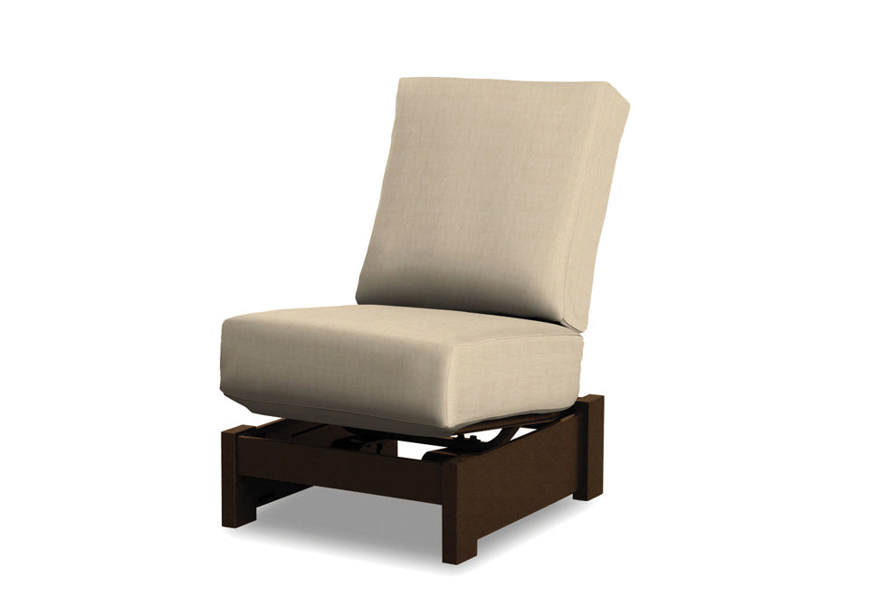 -Telescope Casual-Leeward Cushion Armless Single-Seat Section w/ Hidden Motion-Pangaea Patio