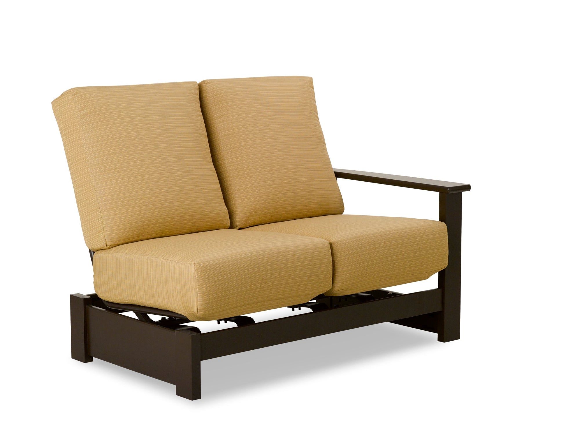 -Telescope Casual-Leeward Cushion Loveseat Section w/ Hidden Motion (RAF)-Pangaea Patio