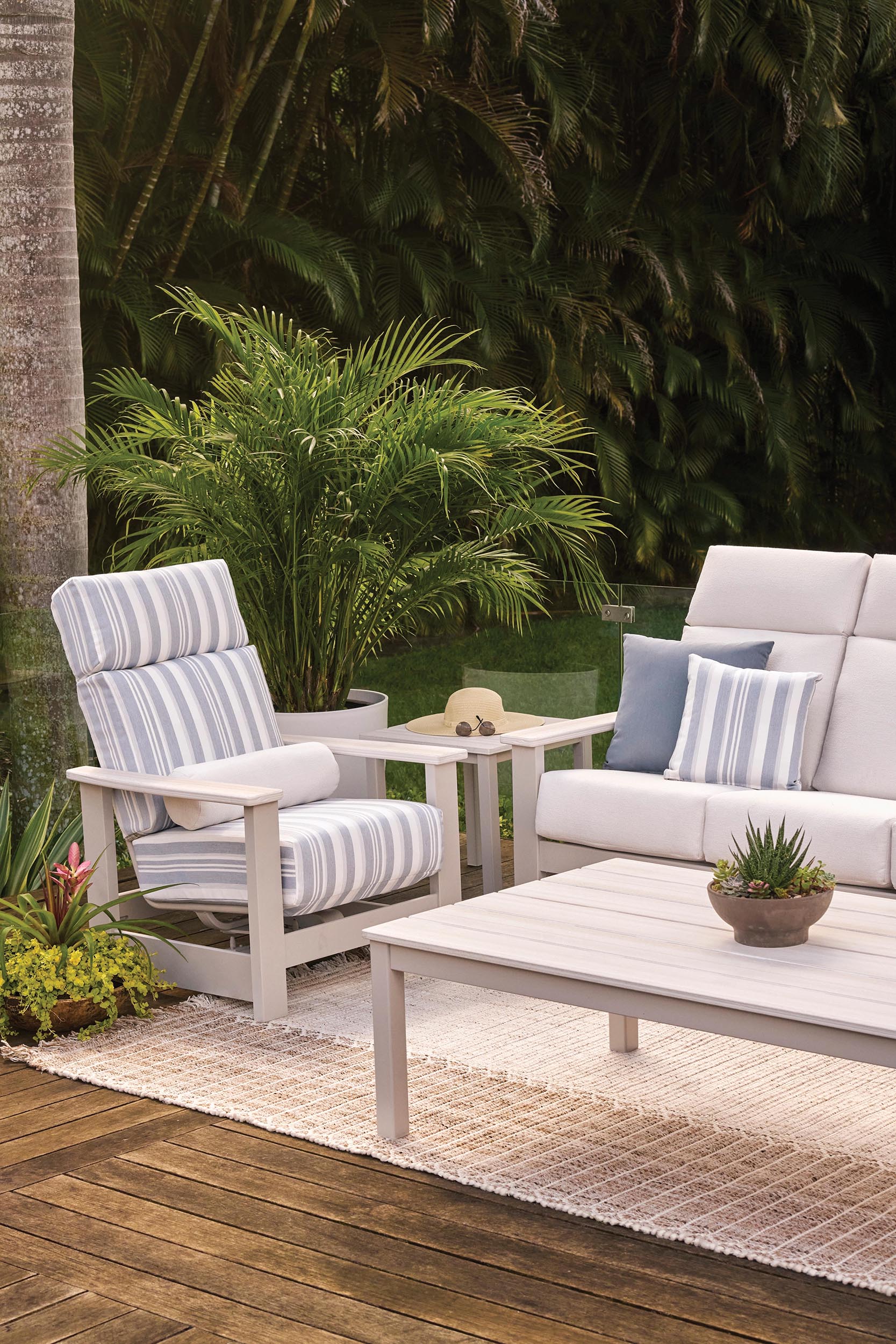 -Telescope Casual-Leeward Cushion Supreme Three-Seat Sofa-Pangaea Patio-Lifestyle Image