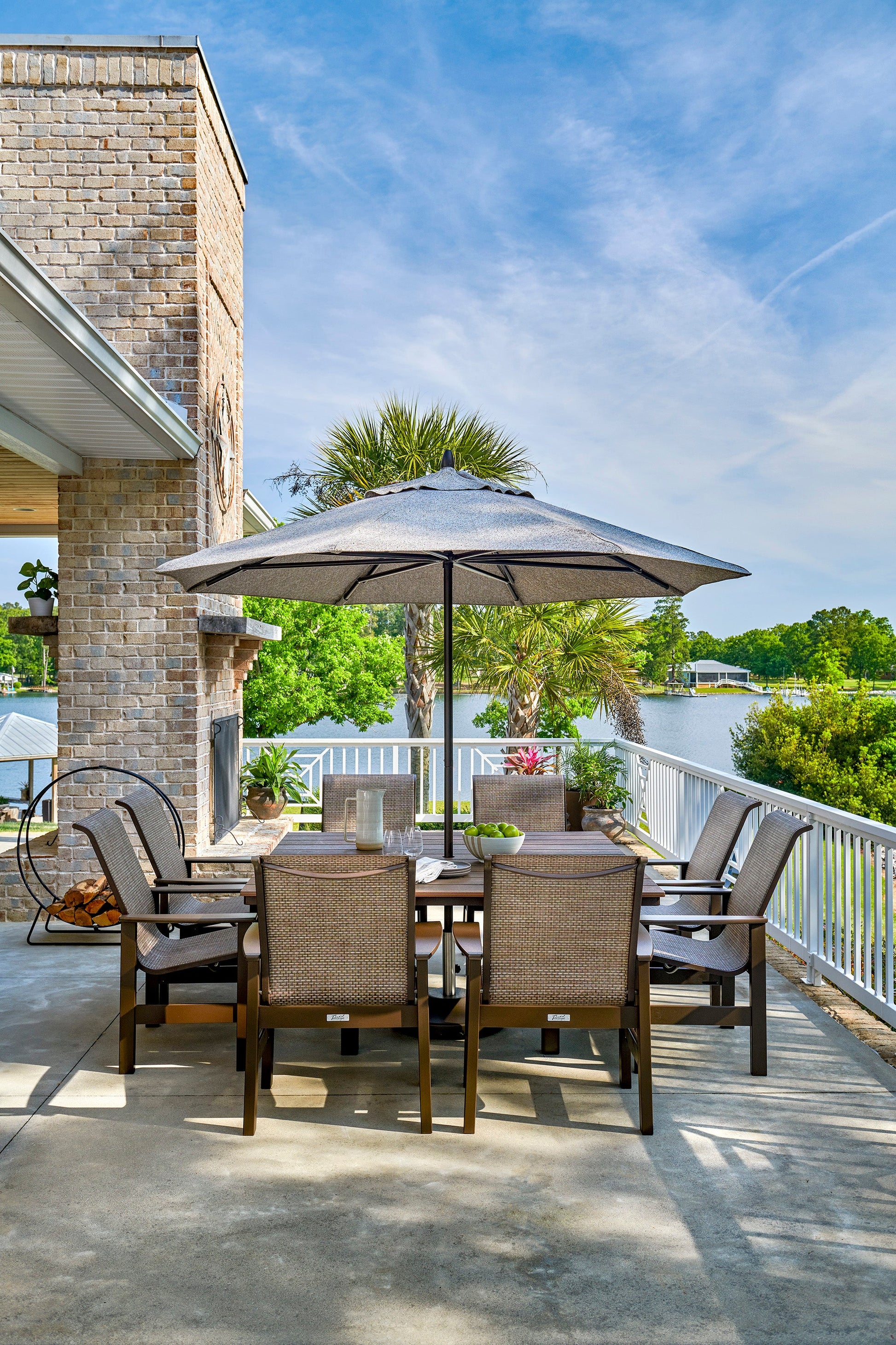 -Telescope Casual-Leeward Sling Arm Chair-Pangaea Patio