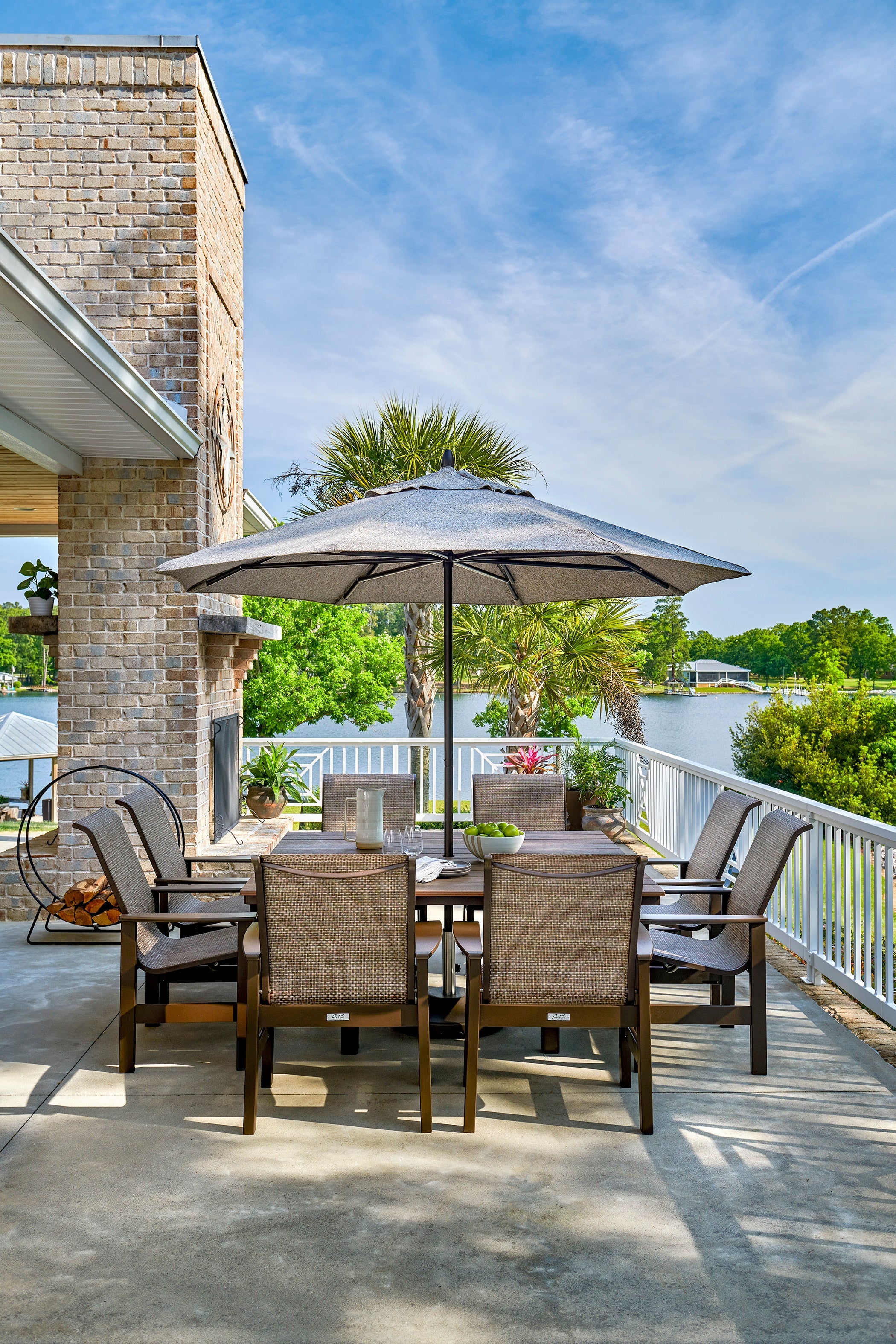 -Telescope Casual-Leeward Sling Arm Chair-Pangaea Patio