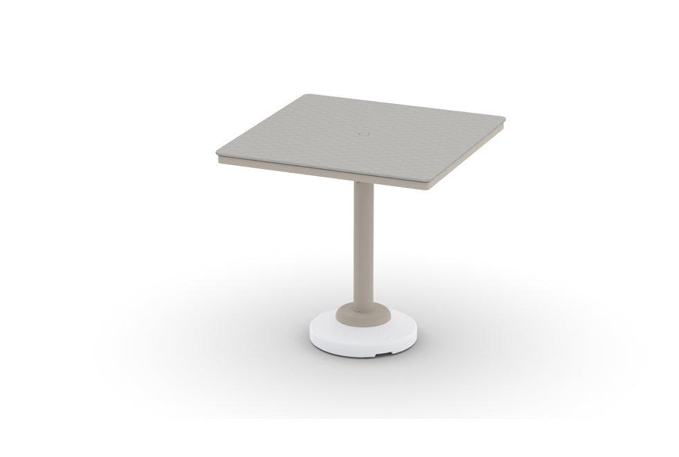 -Telescope Casual-Origins 42" Square Table Top w/ 80lb Pedestal Base - Bar Height-Pangaea Patio