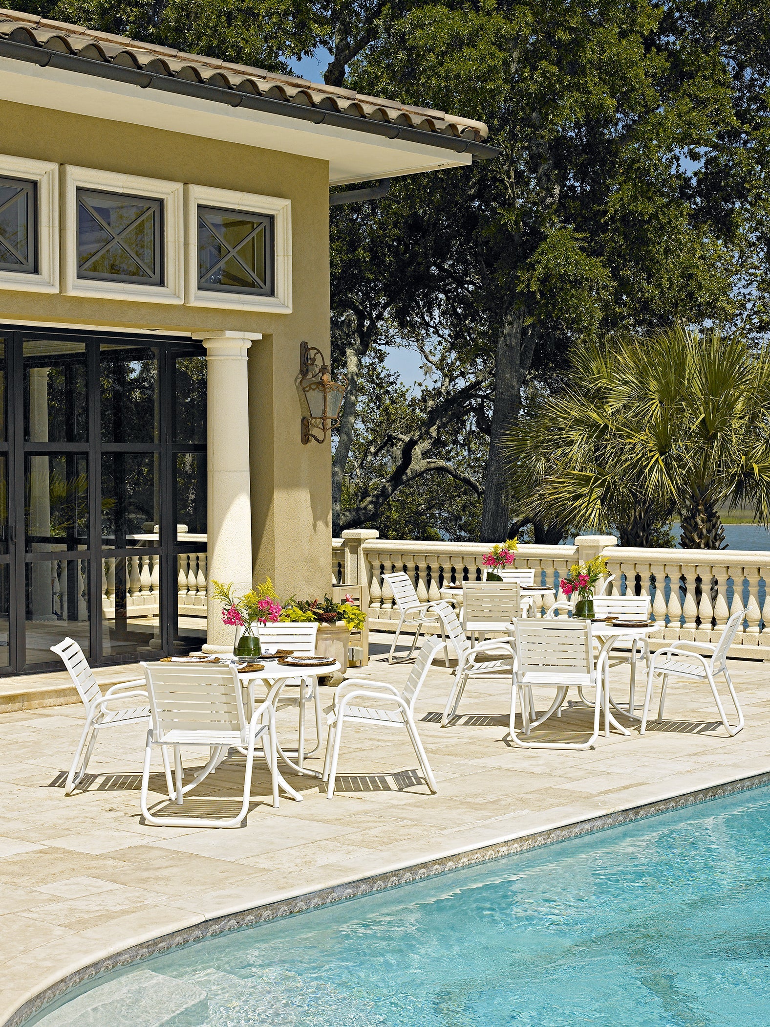 -Telescope Casual-Reliance Sling Armless Chaise (High Seat)-Pangaea Patio