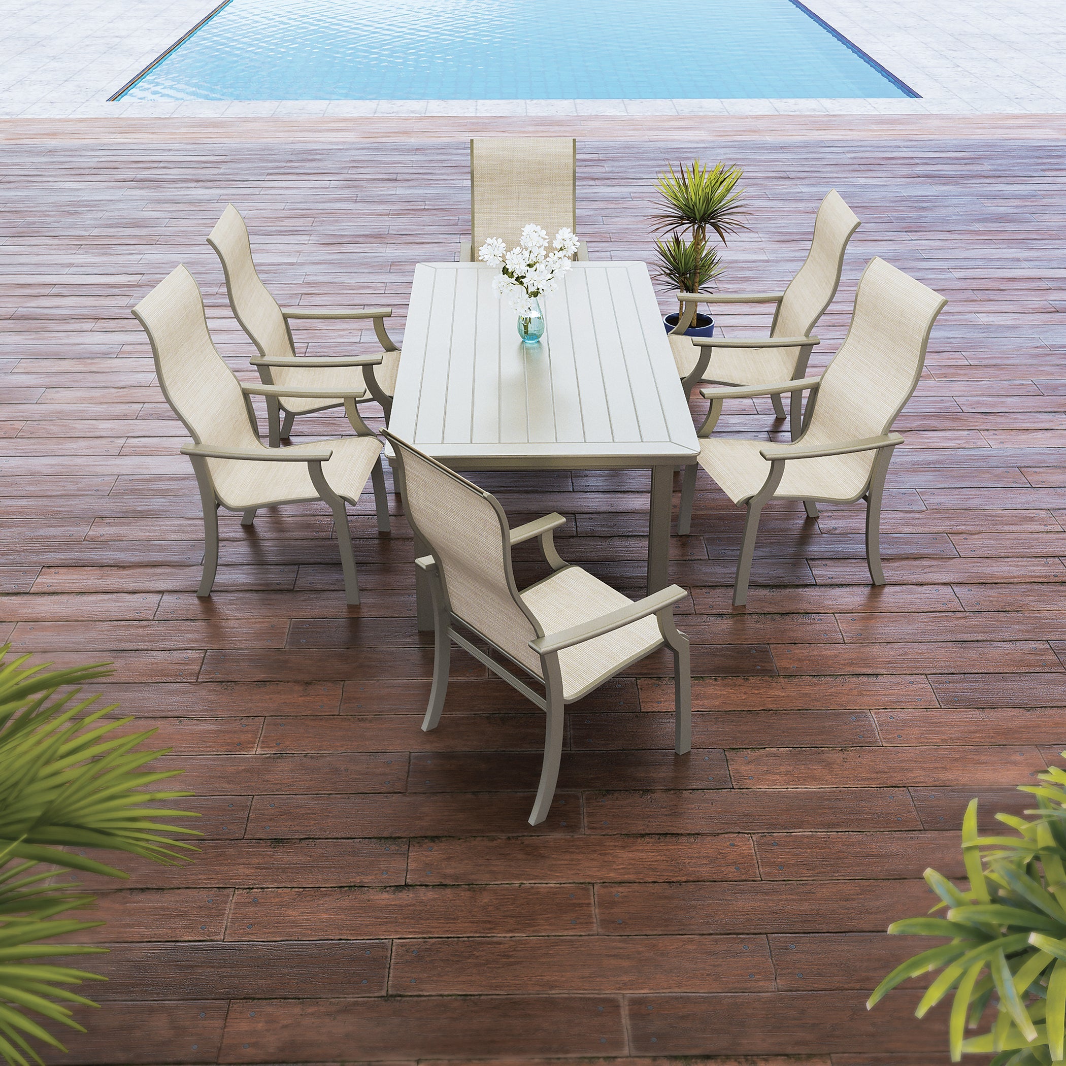 -Telescope Casual-St. Catherine Sling Supreme Height Arm Chair-Pangaea Patio